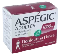 Aspegic Adultes 1000 Mg, Poudre Pour Solution Buvable En Sachet-dose 30 à Mérignac