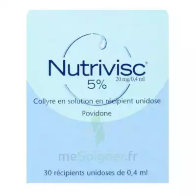Nutrivisc 5 % (20 Mg/0,4 Ml) Collyre Sol En Récipient Unidose 30unidoses/0,4ml à Mérignac