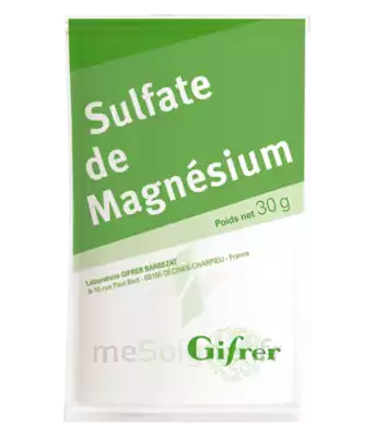 Gifrer Magnésium Sulfate Poudre 50 Sachets/30g à Mérignac
